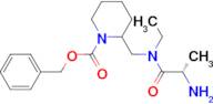 2-{[((S)-2-Amino-propionyl)-ethyl-amino]-methyl}-piperidine-1-carboxylic acid benzyl ester