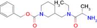 3-{[((S)-2-Amino-propionyl)-ethyl-amino]-methyl}-piperidine-1-carboxylic acid benzyl ester