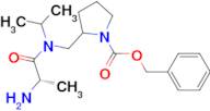 2-{[((S)-2-Amino-propionyl)-isopropyl-amino]-methyl}-pyrrolidine-1-carboxylic acid benzyl ester