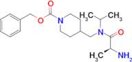 4-{[((S)-2-Amino-propionyl)-isopropyl-amino]-methyl}-piperidine-1-carboxylic acid benzyl ester