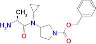 3-[((S)-2-Amino-propionyl)-cyclopropyl-amino]-pyrrolidine-1-carboxylic acid benzyl ester