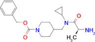 4-{[((S)-2-Amino-propionyl)-cyclopropyl-amino]-methyl}-piperidine-1-carboxylic acid benzyl ester