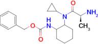 {2-[((S)-2-Amino-propionyl)-cyclopropyl-amino]-cyclohexyl}-carbamic acid benzyl ester