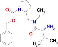 2-{[((S)-2-Amino-3-methyl-butyryl)-ethyl-amino]-methyl}-pyrrolidine-1-carboxylic acid benzyl ester