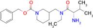 3-{[((S)-2-Amino-3-methyl-butyryl)-ethyl-amino]-methyl}-piperidine-1-carboxylic acid benzyl ester