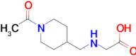 2-[{(1-Acetyl-piperidin-4-yl)methyl}amino]acetic acid