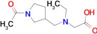 [(1-Acetyl-pyrrolidin-3-ylmethyl)-ethyl-amino]-acetic acid