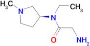 2-Amino-N-ethyl-N-((S)-1-methyl-pyrrolidin-3-yl)-acetamide