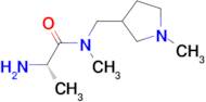 (S)-2-Amino-N-methyl-N-(1-methyl-pyrrolidin-3-ylmethyl)-propionamide