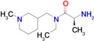 (S)-2-Amino-N-ethyl-N-(1-methyl-piperidin-3-ylmethyl)-propionamide