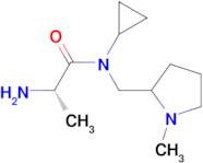 (S)-2-Amino-N-cyclopropyl-N-(1-methyl-pyrrolidin-2-ylmethyl)-propionamide