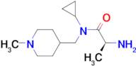 (S)-2-Amino-N-cyclopropyl-N-(1-methyl-piperidin-4-ylmethyl)-propionamide