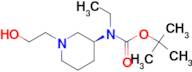 Ethyl-[(S)-1-(2-hydroxy-ethyl)-piperidin-3-yl]-carbamic acid tert-butyl ester