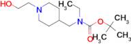 Ethyl-[1-(2-hydroxy-ethyl)-piperidin-4-ylmethyl]-carbamic acid tert-butyl ester