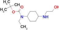 Ethyl-[4-(2-hydroxy-ethylamino)-cyclohexyl]-carbamic acid tert-butyl ester