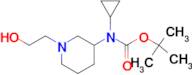 Cyclopropyl-[1-(2-hydroxy-ethyl)-piperidin-3-yl]-carbamic acid tert-butyl ester