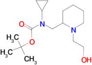 Cyclopropyl-[1-(2-hydroxy-ethyl)-piperidin-2-ylmethyl]-carbamic acid tert-butyl ester