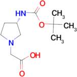 ((S)-3-tert-Butoxycarbonylamino-pyrrolidin-1-yl)-acetic acid