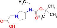 [(S)-3-(tert-Butoxycarbonyl-ethyl-amino)-pyrrolidin-1-yl]-acetic acid