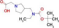 {3-[(tert-Butoxycarbonyl-ethyl-amino)-methyl]-pyrrolidin-1-yl}-acetic acid