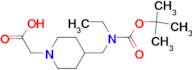 {4-[(tert-Butoxycarbonyl-ethyl-amino)-methyl]-piperidin-1-yl}-acetic acid