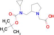 {2-[(tert-Butoxycarbonyl-cyclopropyl-amino)-methyl]-pyrrolidin-1-yl}-acetic acid