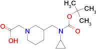 {3-[(tert-Butoxycarbonyl-cyclopropyl-amino)-methyl]-piperidin-1-yl}-acetic acid