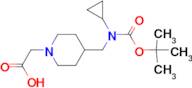 {4-[(tert-Butoxycarbonyl-cyclopropyl-amino)-methyl]-piperidin-1-yl}-acetic acid