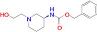 [(S)-1-(2-Hydroxy-ethyl)-piperidin-3-yl]-carbamic acid benzyl ester