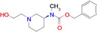 [(S)-1-(2-Hydroxy-ethyl)-piperidin-3-yl]-methyl-carbamic acid benzyl ester