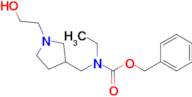 Ethyl-[1-(2-hydroxy-ethyl)-pyrrolidin-3-ylmethyl]-carbamic acid benzyl ester