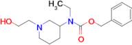 Ethyl-[1-(2-hydroxy-ethyl)-piperidin-3-yl]-carbamic acid benzyl ester