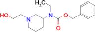 Ethyl-[(R)-1-(2-hydroxy-ethyl)-piperidin-3-yl]-carbamic acid benzyl ester