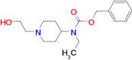 Ethyl-[1-(2-hydroxy-ethyl)-piperidin-4-yl]-carbamic acid benzyl ester