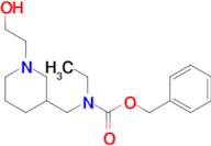 Ethyl-[1-(2-hydroxy-ethyl)-piperidin-3-ylmethyl]-carbamic acid benzyl ester