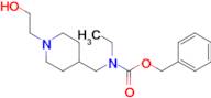 Ethyl-[1-(2-hydroxy-ethyl)-piperidin-4-ylmethyl]-carbamic acid benzyl ester