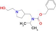 [1-(2-Hydroxy-ethyl)-pyrrolidin-3-ylmethyl]-isopropyl-carbamic acid benzyl ester