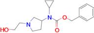 Cyclopropyl-[1-(2-hydroxy-ethyl)-pyrrolidin-3-yl]-carbamic acid benzyl ester