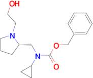 Cyclopropyl-[(S)-1-(2-hydroxy-ethyl)-pyrrolidin-2-ylmethyl]-carbamic acid benzyl ester