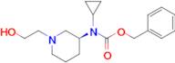 Cyclopropyl-[(S)-1-(2-hydroxy-ethyl)-piperidin-3-yl]-carbamic acid benzyl ester