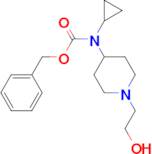 Cyclopropyl-[1-(2-hydroxy-ethyl)-piperidin-4-yl]-carbamic acid benzyl ester