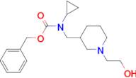 Cyclopropyl-[1-(2-hydroxy-ethyl)-piperidin-3-ylmethyl]-carbamic acid benzyl ester