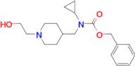 Cyclopropyl-[1-(2-hydroxy-ethyl)-piperidin-4-ylmethyl]-carbamic acid benzyl ester