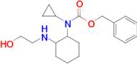 Cyclopropyl-[2-(2-hydroxy-ethylamino)-cyclohexyl]-carbamic acid benzyl ester