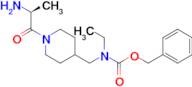 [1-((S)-2-Amino-propionyl)-piperidin-4-ylmethyl]-ethyl-carbamic acid benzyl ester