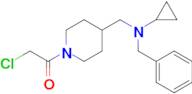 1-{4-[(Benzyl-cyclopropyl-amino)-methyl]-piperidin-1-yl}-2-chloro-ethanone