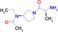 N-[(R)-1-((S)-2-Amino-propionyl)-pyrrolidin-3-yl]-N-ethyl-acetamide