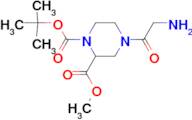 4-(2-Amino-acetyl)-piperazine-1,2-dicarboxylic acid 1-tert-butyl ester 2-methyl ester