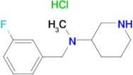 (3-Fluoro-benzyl)-methyl-piperidin-3-yl-amine hydrochloride