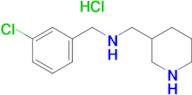 (3-Chloro-benzyl)-piperidin-3-ylmethyl-amine hydrochloride